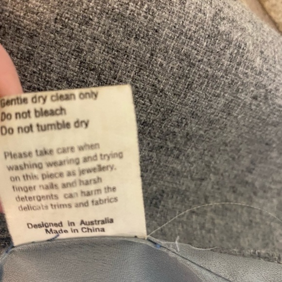 Elliat Oversized V-Neck Slim Fit Wool One Button Jacket L - Picture 8 of 9